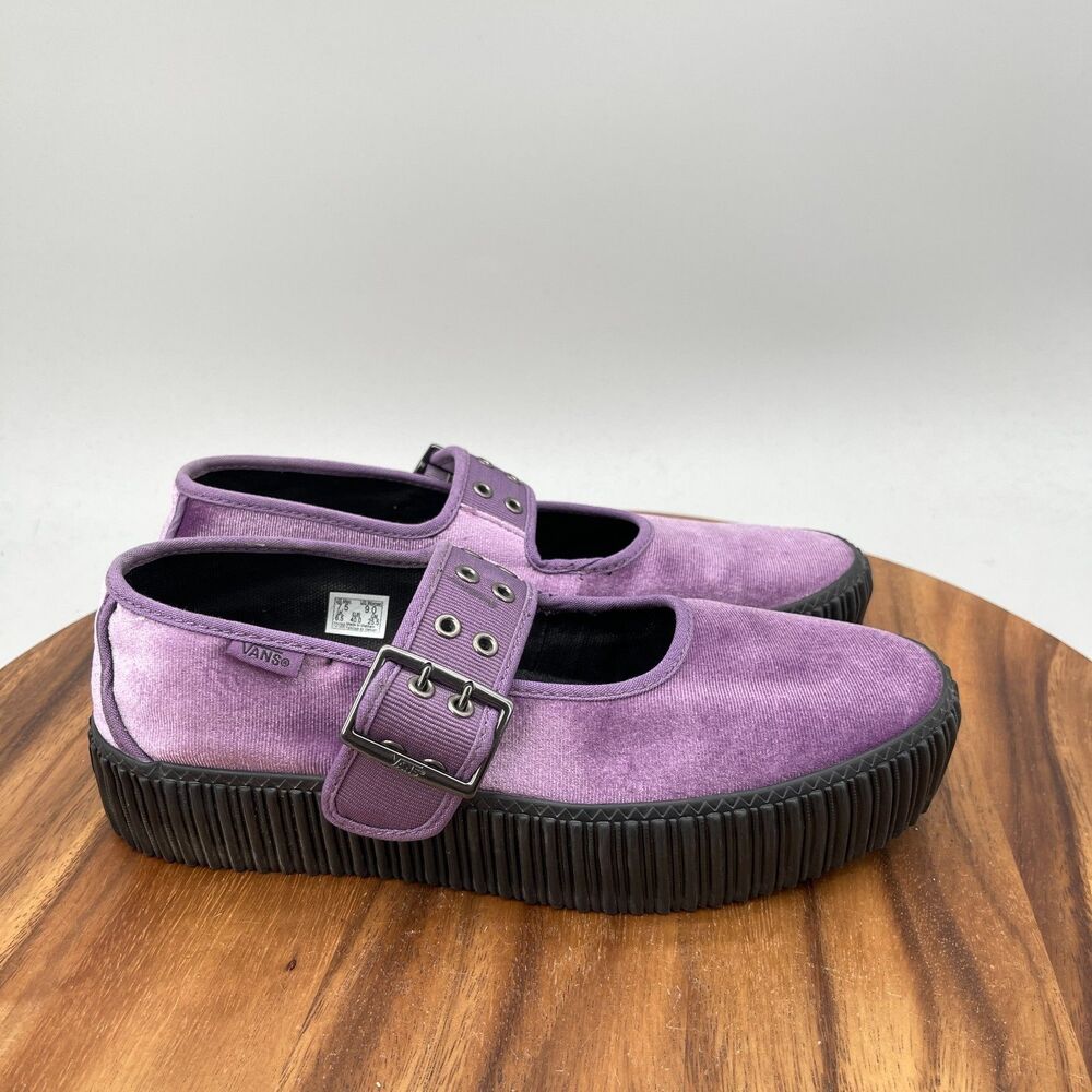 VANS Mary Jane Creeper Shoes Womens Size 9 Grape Jam Casual Grunge Sneakers